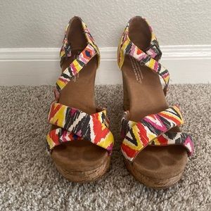 MULTICOLOR TOMS WEDGES